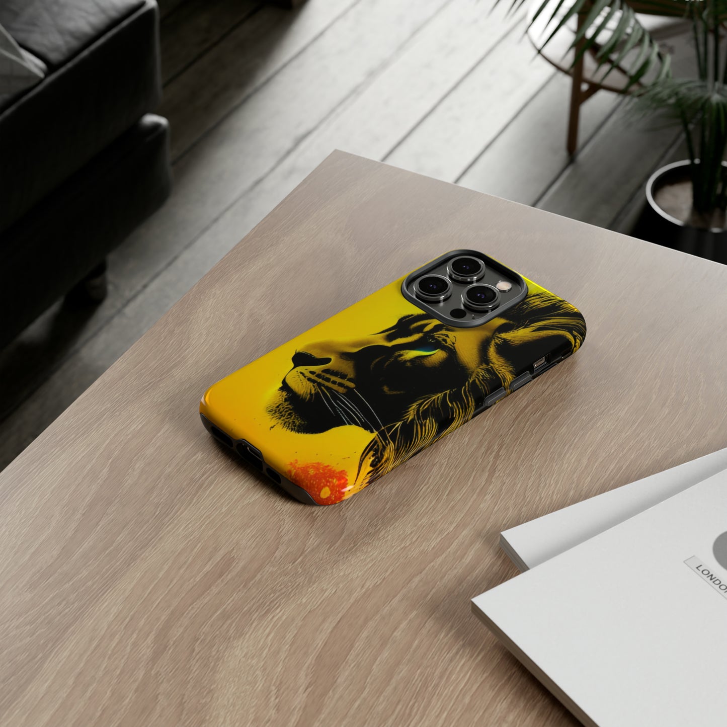 Yellow Lion Tough Phone Case