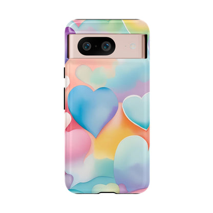 Watercolor Hearts Phone Case