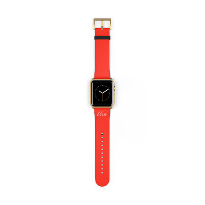 Red Faux Leather Apple Watch Band - Viva Phone Boutique 