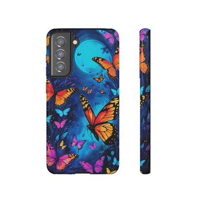 Blue and Purple Butterfly Design Phone Case