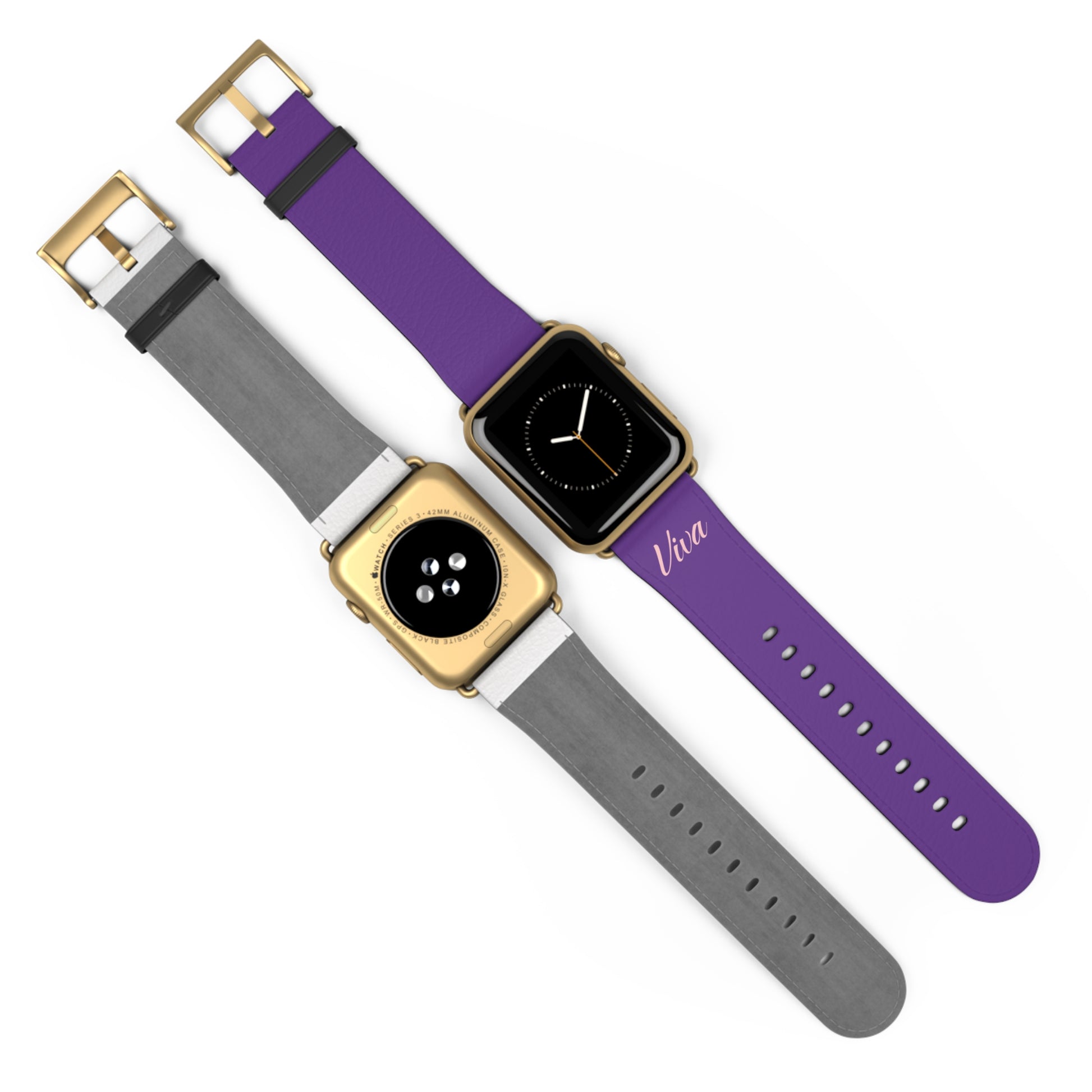 True Purple Faux Leather Apple Watch Band - Viva Phone Boutique 