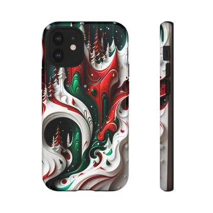 Abstract Fluid Christmas Phone Case - Viva Phone Boutique 