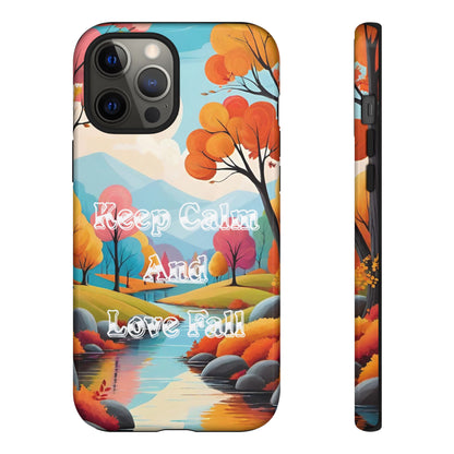 Fall-Themed Phone Case - 'Keep Calm And Love Fall' Design - Viva Phone Boutique 