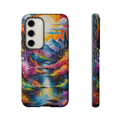 Colorful Scenic Mountain Tough Phone Case