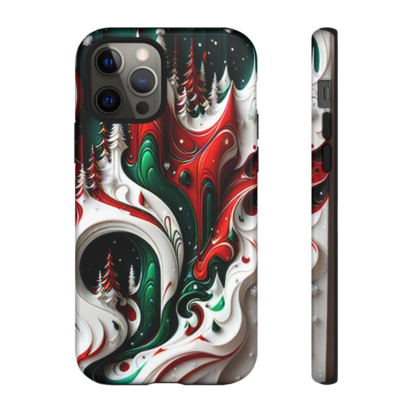 Abstract Fluid Christmas Phone Case - Viva Phone Boutique 