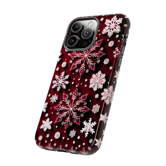 Burgundy Christmas Phone Case - Viva Phone Boutique 