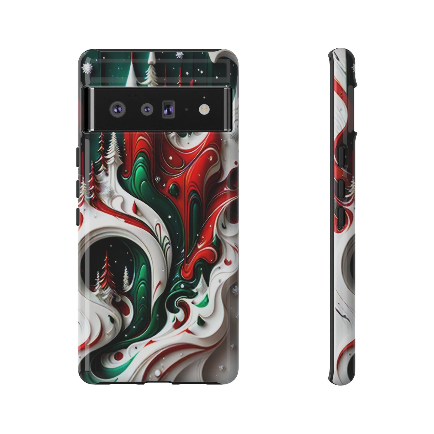 Abstract Fluid Christmas Phone Case - Viva Phone Boutique 