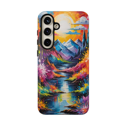 Colorful Scenic Mountain Tough Phone Case