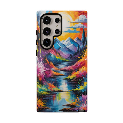 Colorful Scenic Mountain Tough Phone Case