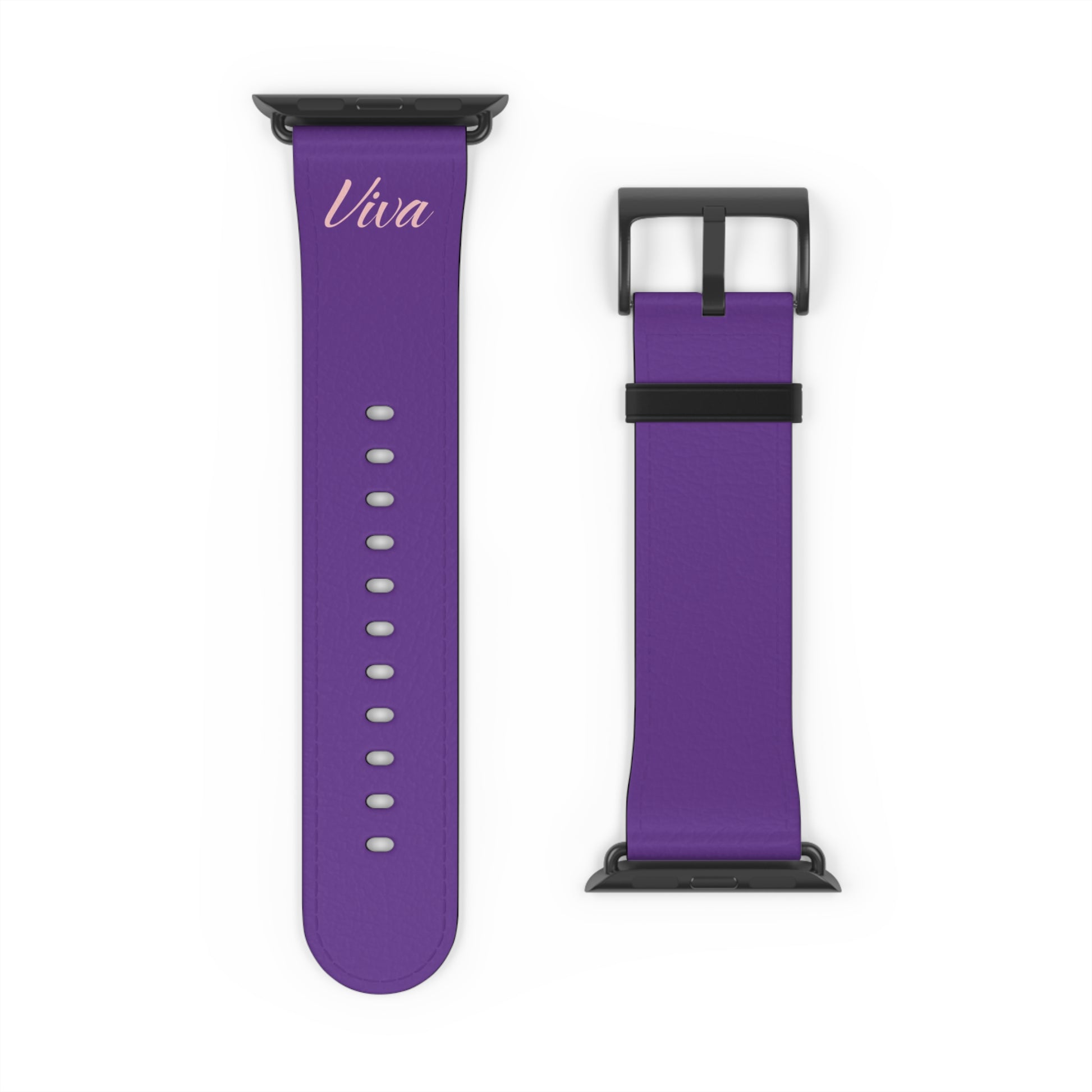 True Purple Faux Leather Apple Watch Band - Viva Phone Boutique 