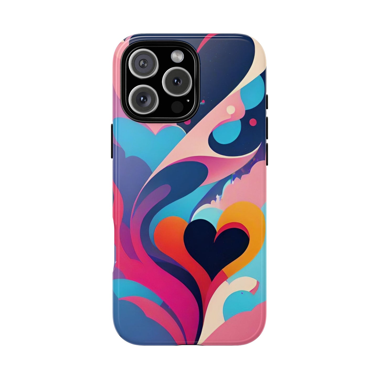 Flat Art Hearts Phone Case