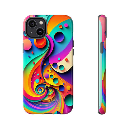 Trippy and Colorful Bubble Design Phone Case