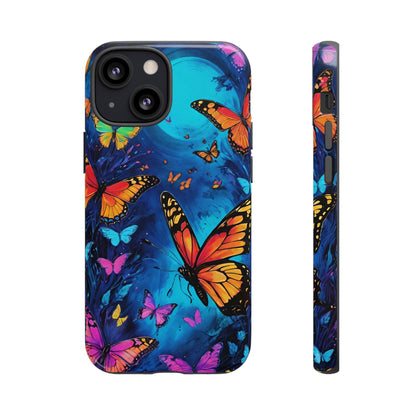 Blue and Purple Butterfly Design Phone Case