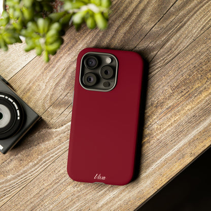 Burgundy Tough Phone Case