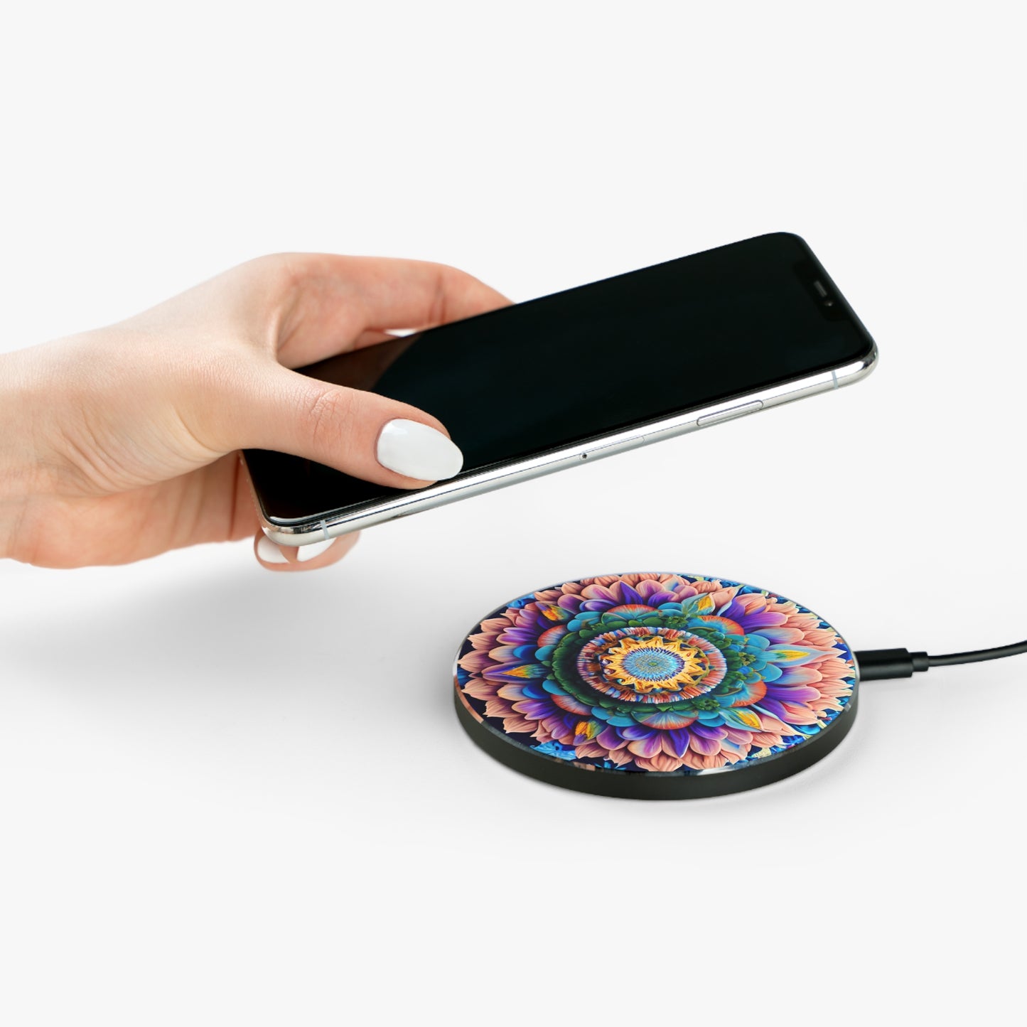 Colorful Floral Wireless Charger - Viva Phone Boutique 