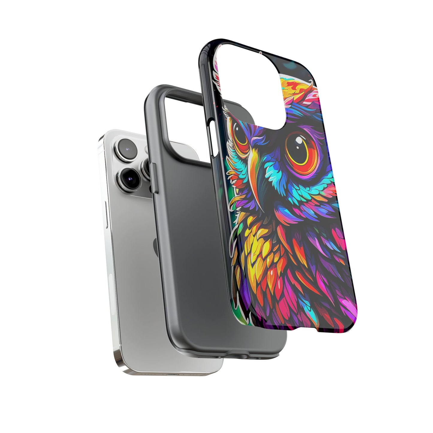Colorful Owl Tough Phone Case