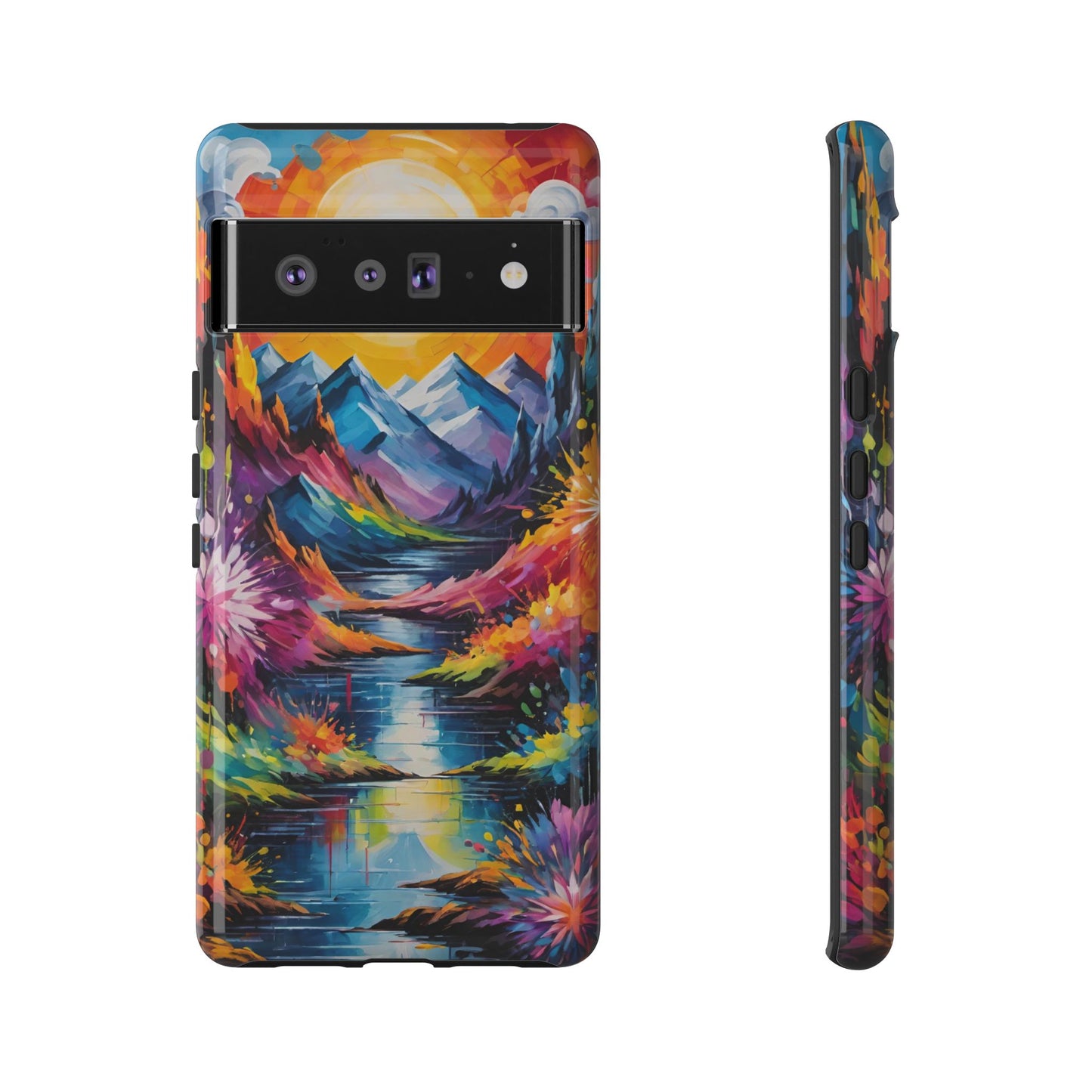 Colorful Scenic Mountain Tough Phone Case