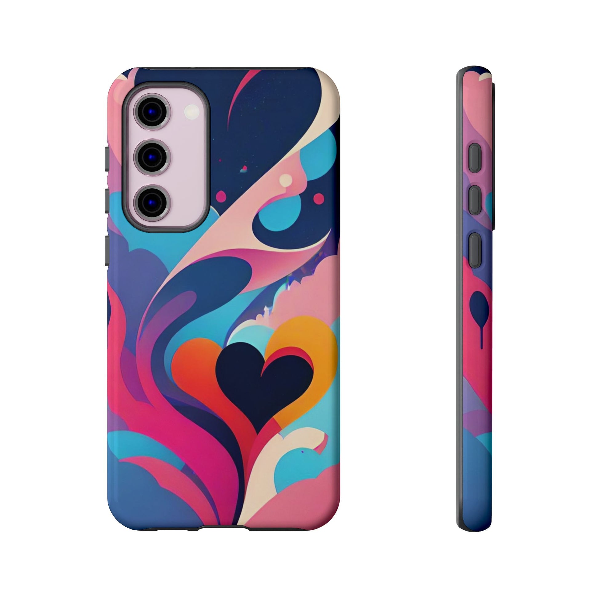 Flat Art Hearts Phone Case - Viva Phone Boutique 