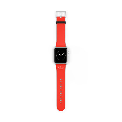 Red Faux Leather Apple Watch Band - Viva Phone Boutique 