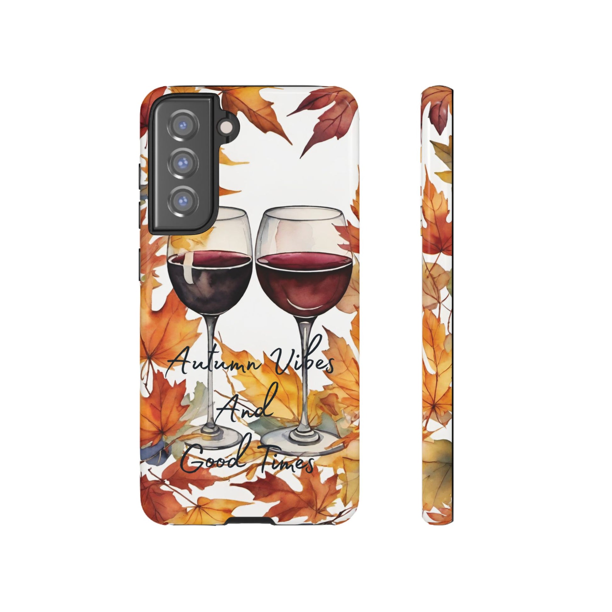 Autumn Vibes And Good Times Phone Case - Perfect for Fall Celebrations - Viva Phone Boutique 