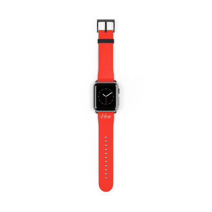 Red Faux Leather Apple Watch Band - Viva Phone Boutique 