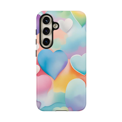 Watercolor Hearts Phone Case