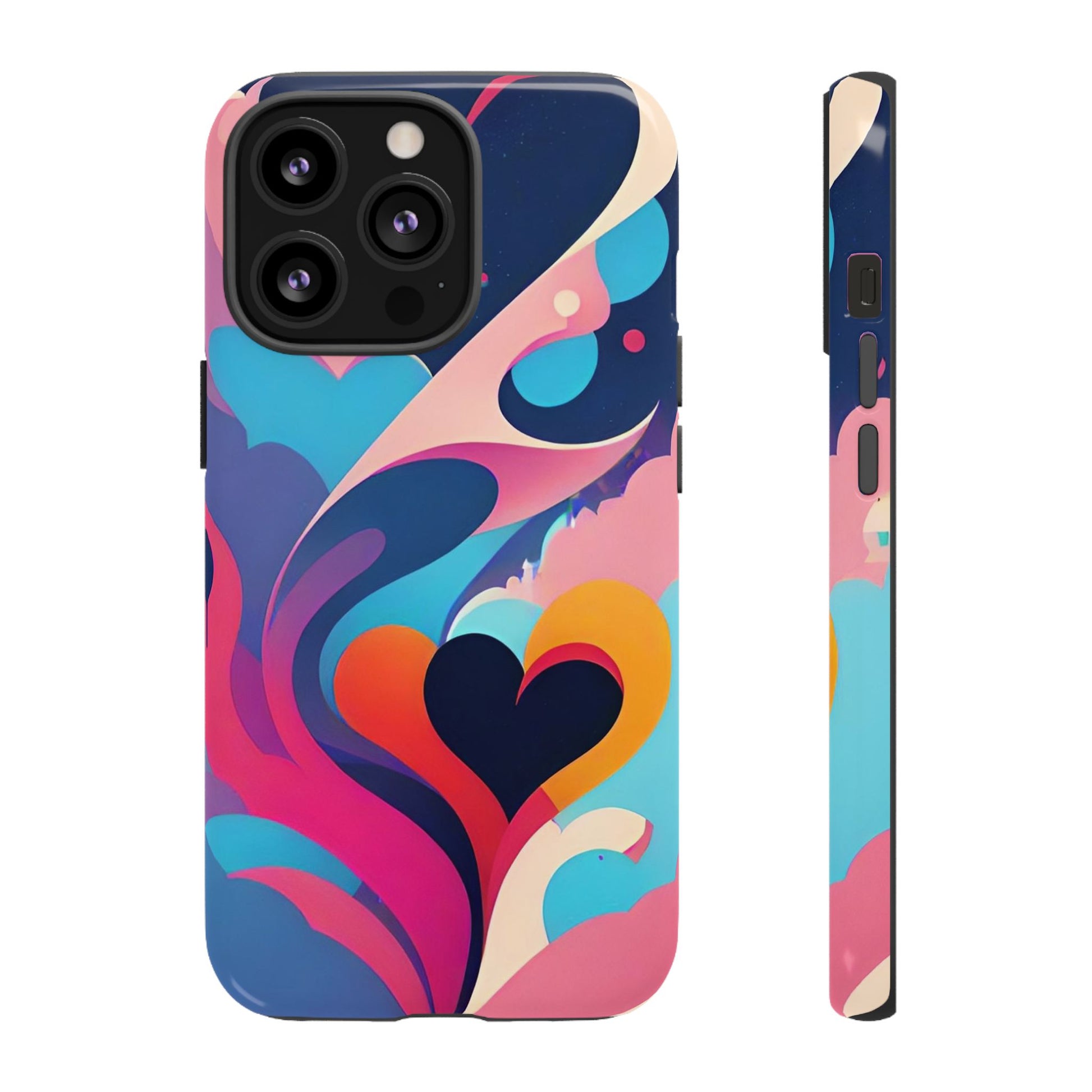 Flat Art Hearts Phone Case - Viva Phone Boutique 