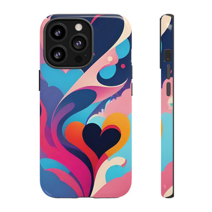 Flat Art Hearts Phone Case - Viva Phone Boutique 