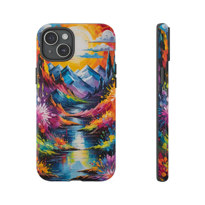 Colorful Scenic Mountain Tough Phone Case