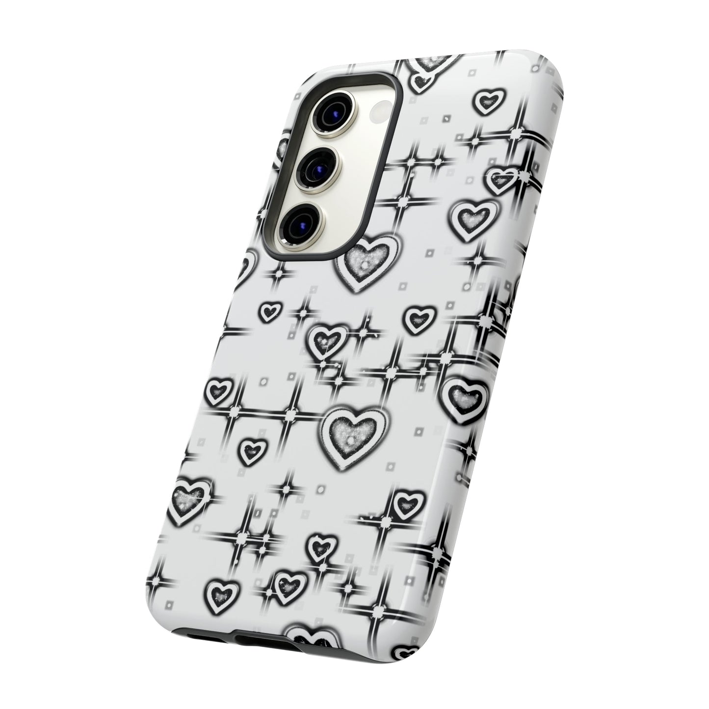 Sketch Hearts Tough Phone Case