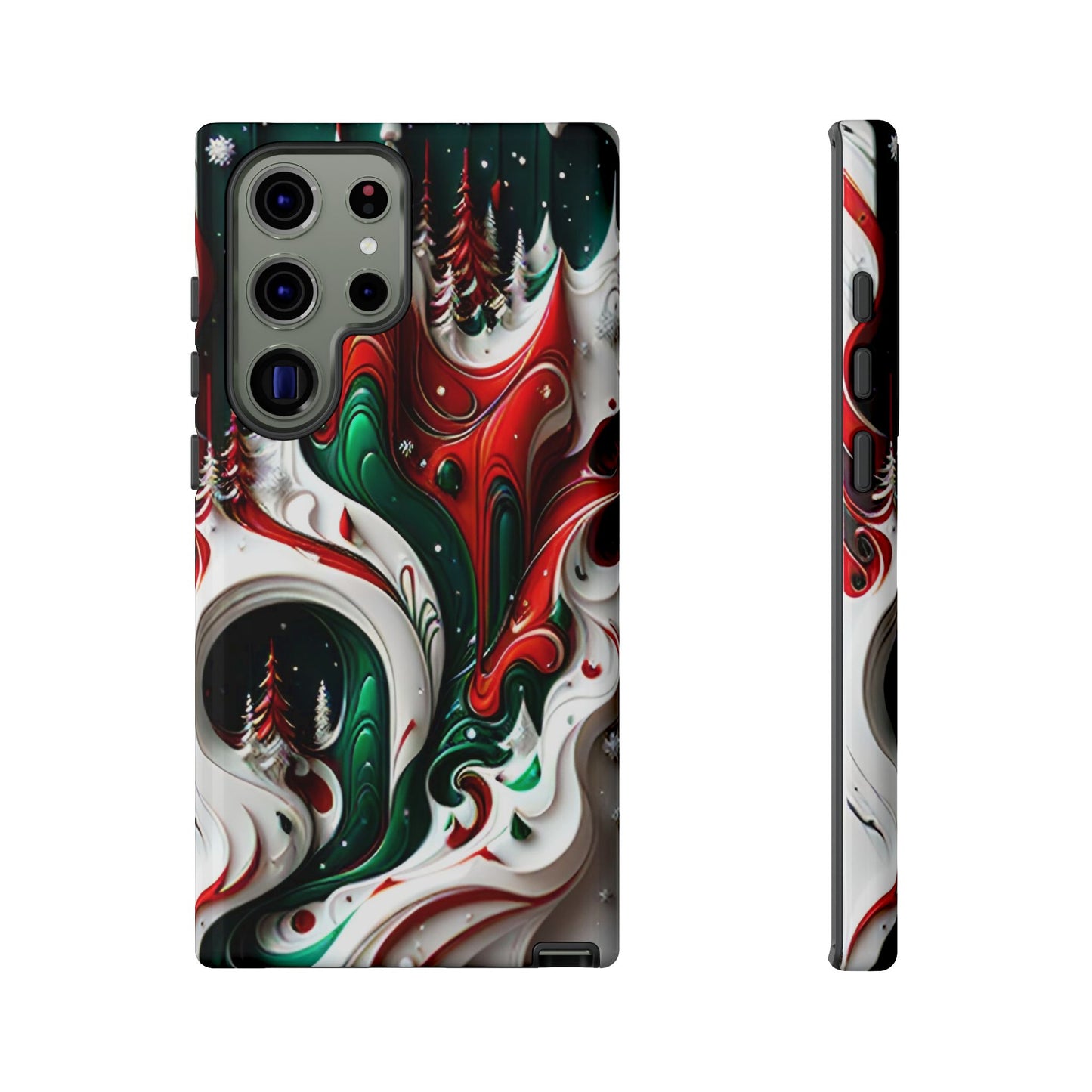 Abstract Fluid Christmas Phone Case - Viva Phone Boutique 