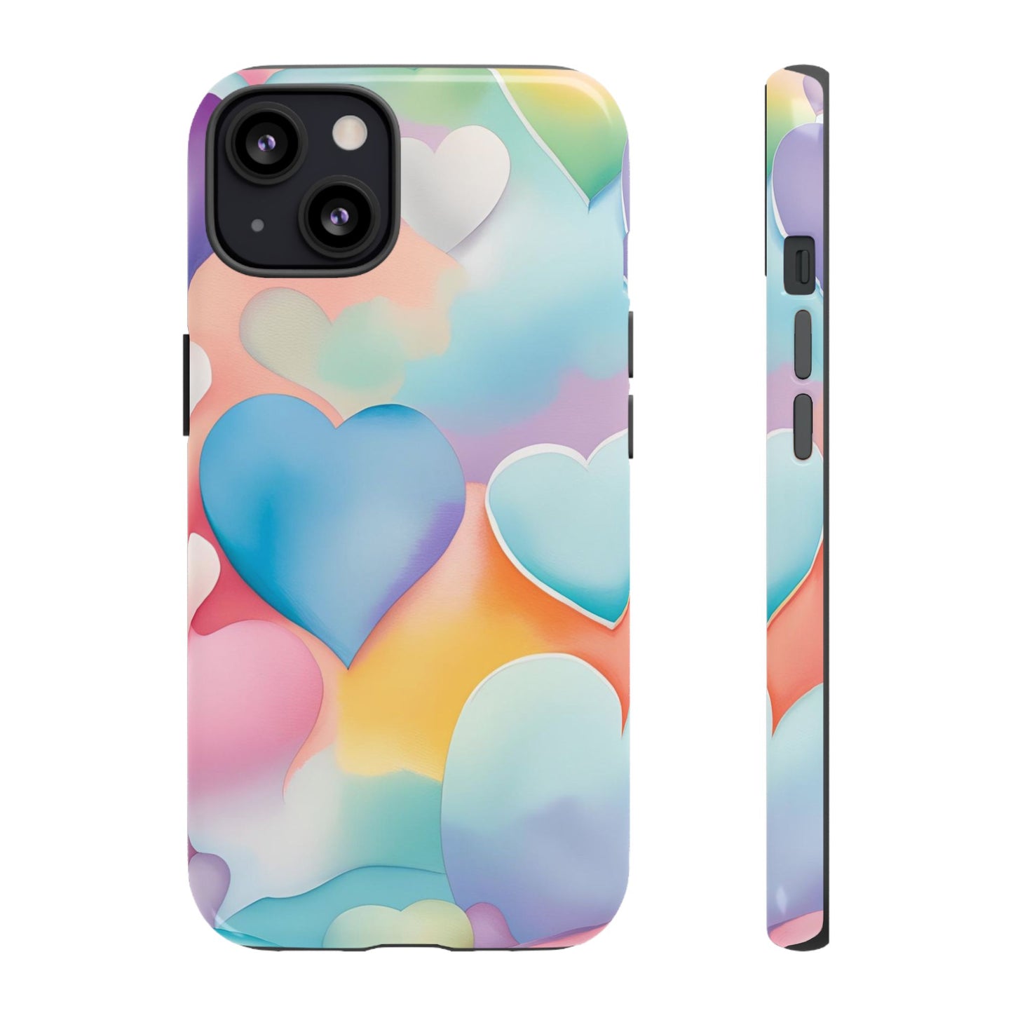 Watercolor Hearts Phone Case - Viva Phone Boutique 