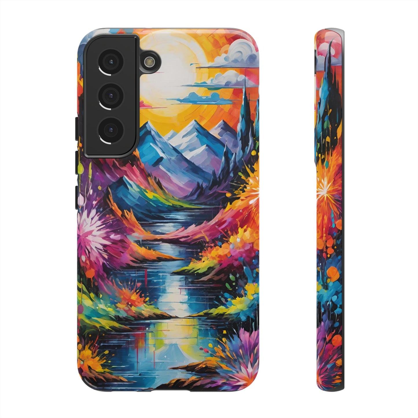 Colorful Scenic Mountain Tough Phone Case