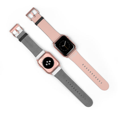 Pink Faux Leather Apple Watch Band - Viva Phone Boutique 