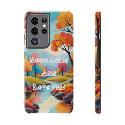 Fall-Themed Phone Case - 'Keep Calm And Love Fall' Design - Viva Phone Boutique 