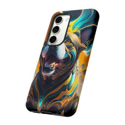 Abstract Fluid Dog Tough Phone Case