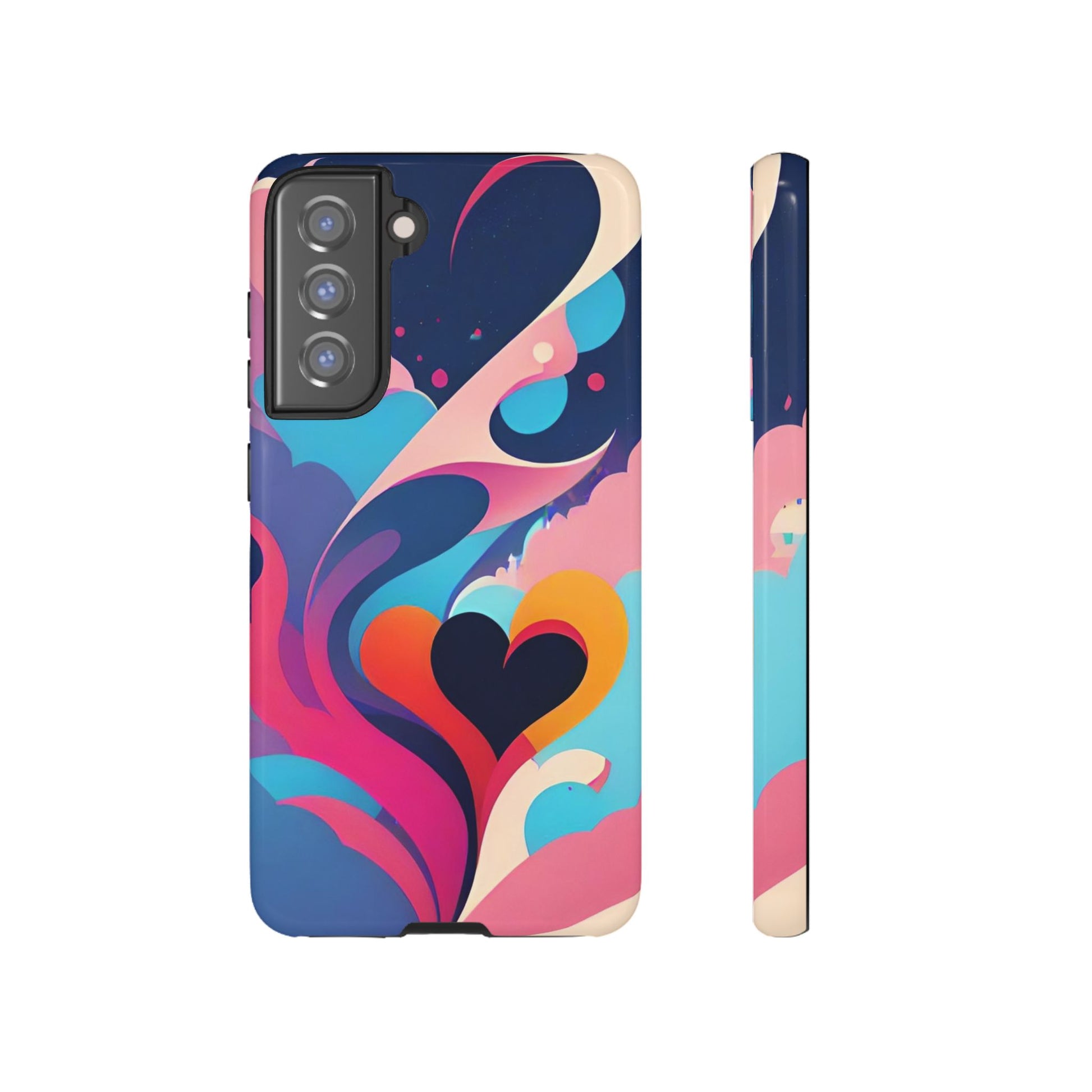 Flat Art Hearts Phone Case - Viva Phone Boutique 