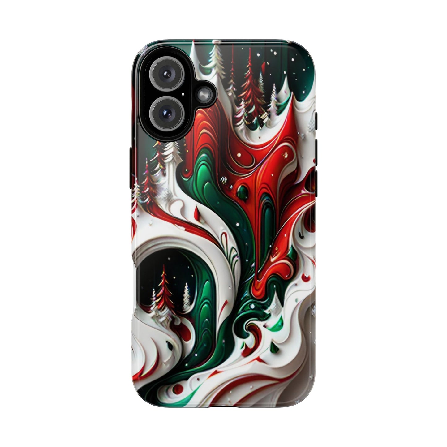 Abstract Fluid Christmas Phone Case