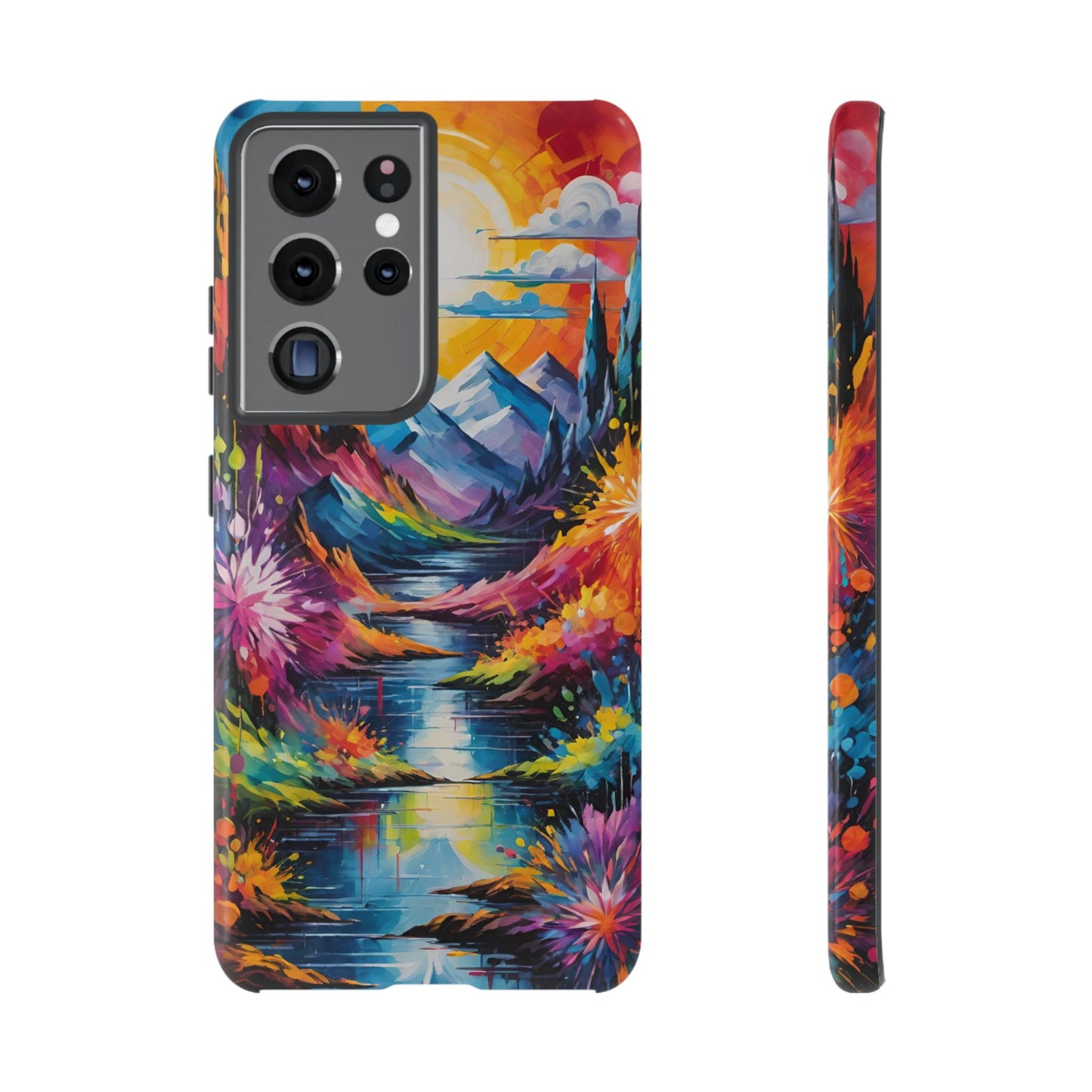 Colorful Scenic Mountain Tough Phone Case