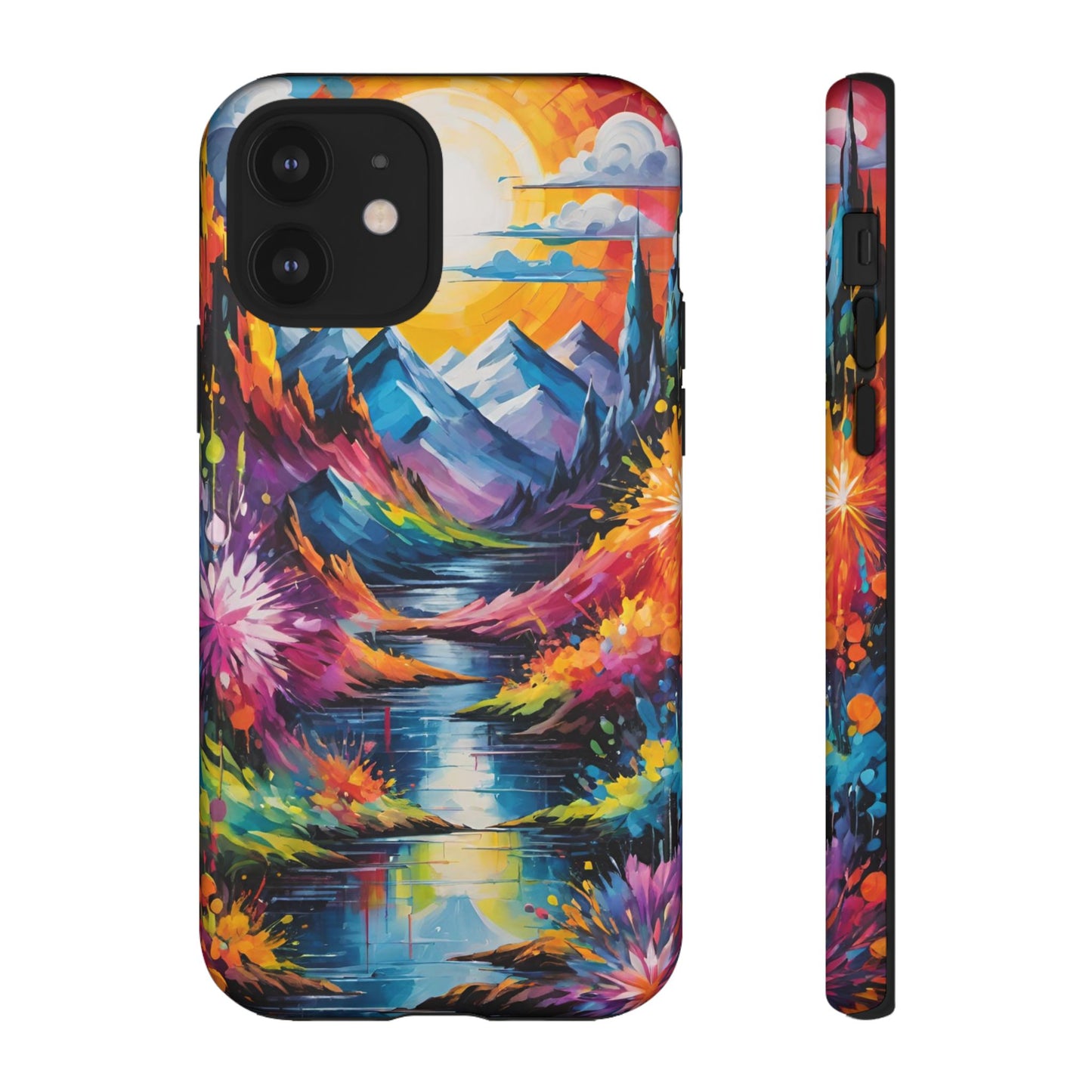 Colorful Scenic Mountain Tough Phone Case