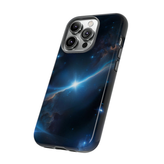 Blue Nebula Tough Phone Case