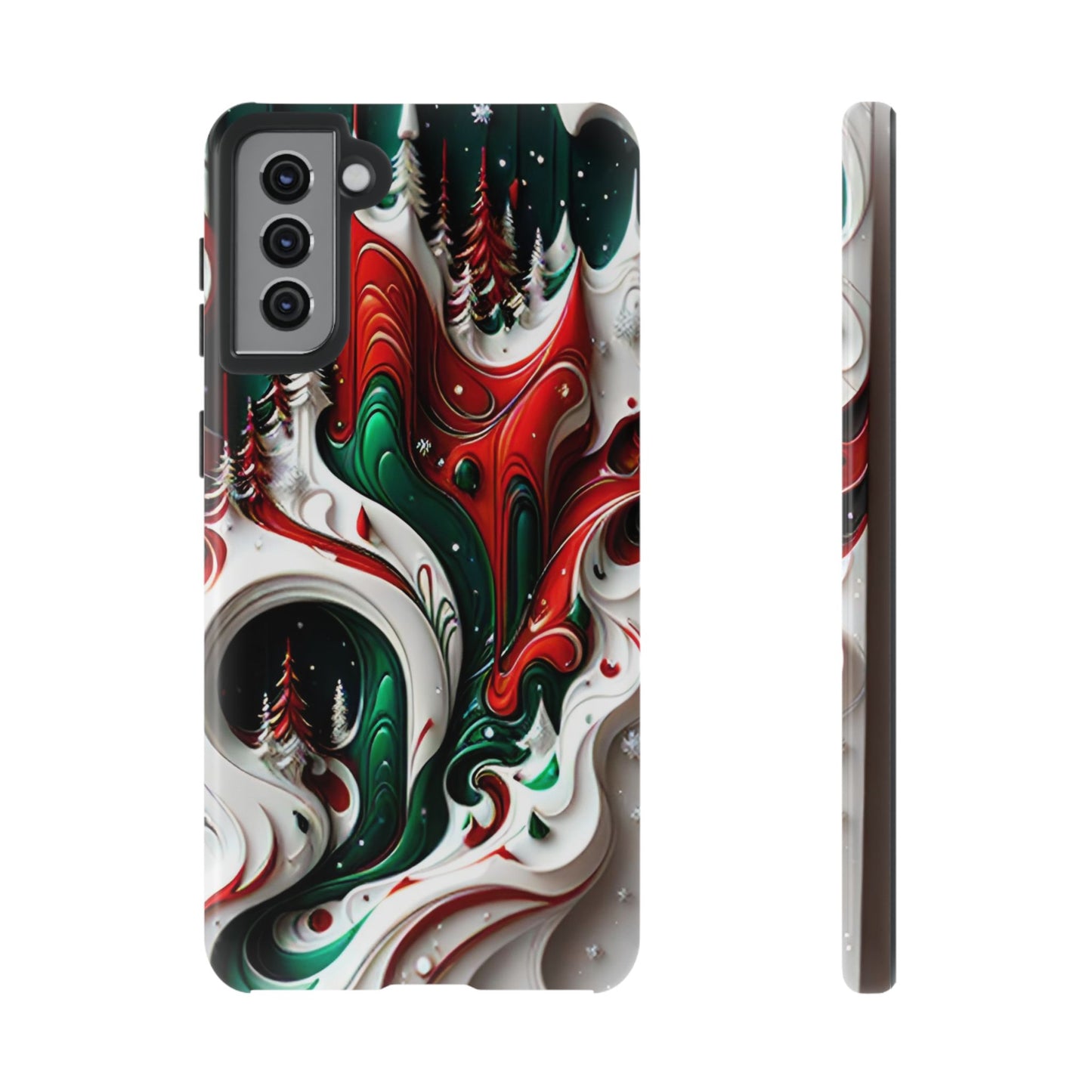 Abstract Fluid Christmas Phone Case - Viva Phone Boutique 