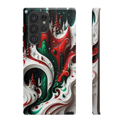 Abstract Fluid Christmas Phone Case - Viva Phone Boutique 