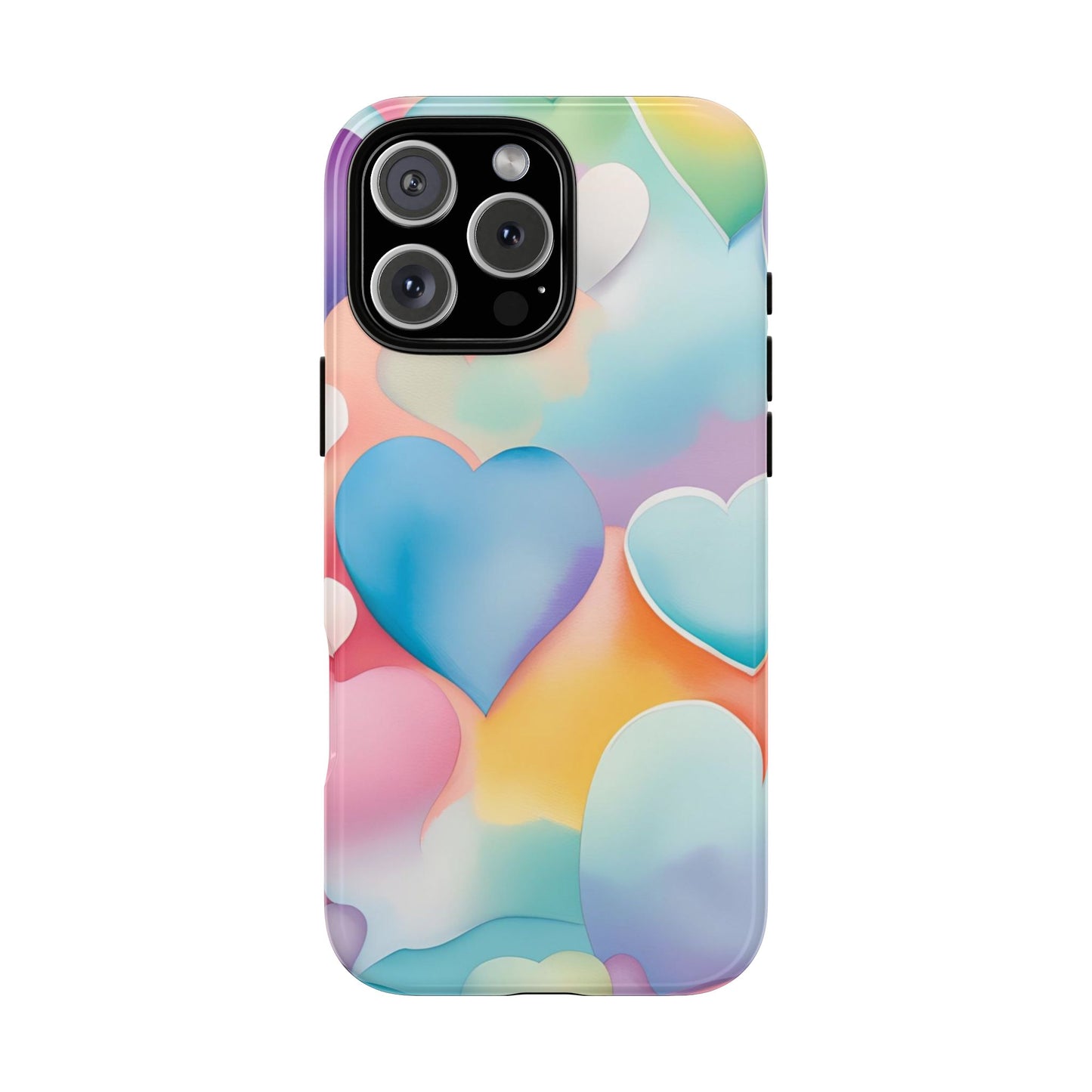 Watercolor Hearts Phone Case