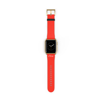 Red Faux Leather Apple Watch Band - Viva Phone Boutique 