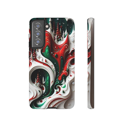 Abstract Fluid Christmas Phone Case - Viva Phone Boutique 