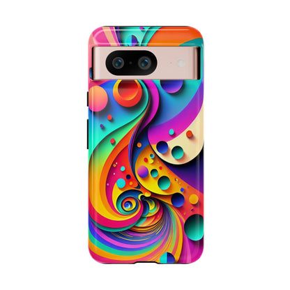 Trippy and Colorful Bubble Design Phone Case