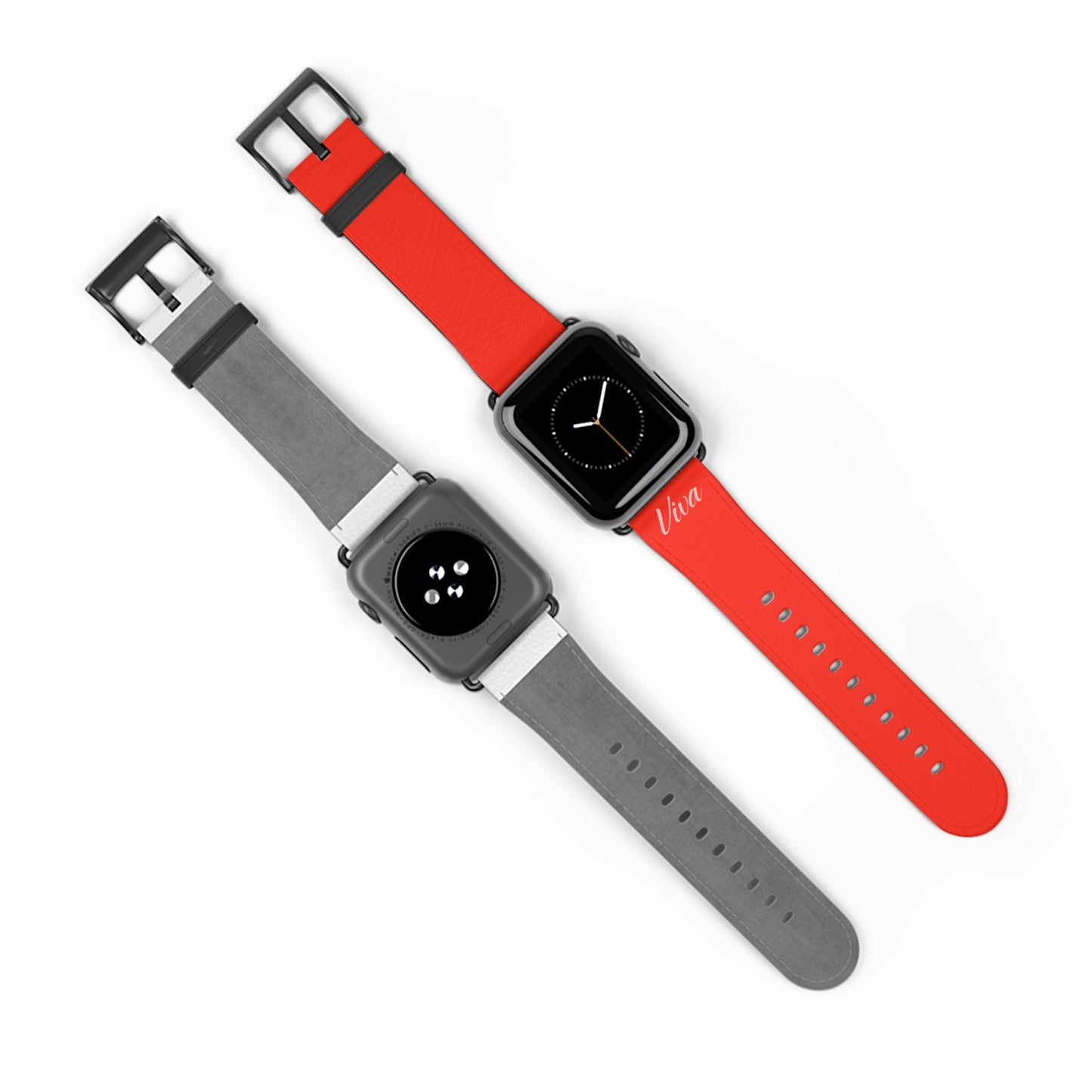 Red Faux Leather Apple Watch Band - Viva Phone Boutique 