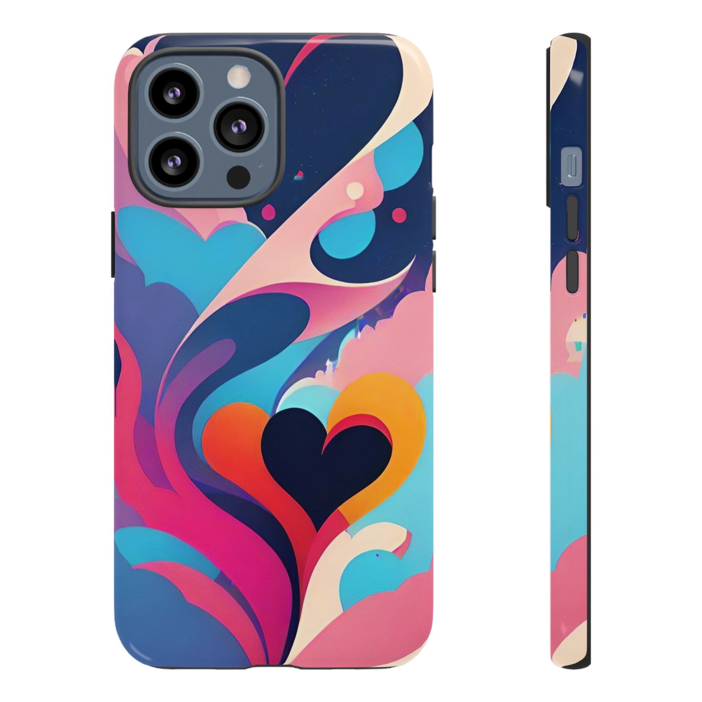 Flat Art Hearts Phone Case - Viva Phone Boutique 