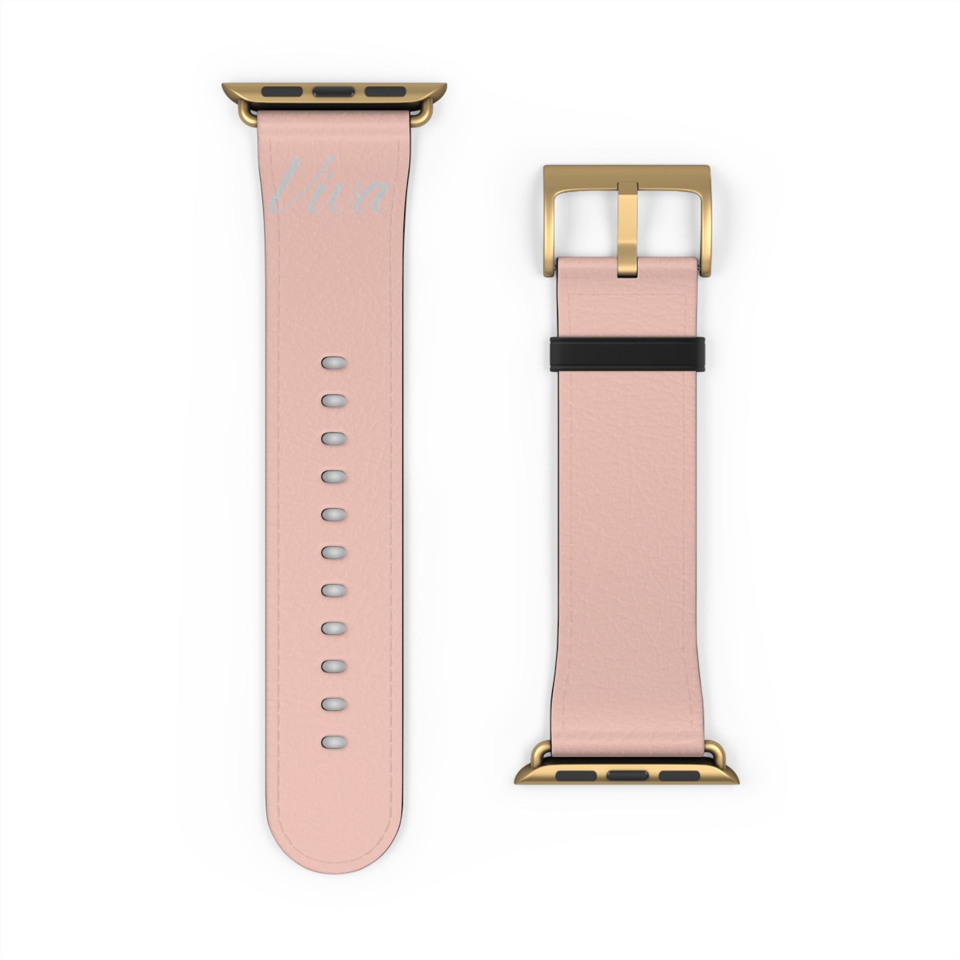 Pink Faux Leather Apple Watch Band - Viva Phone Boutique 